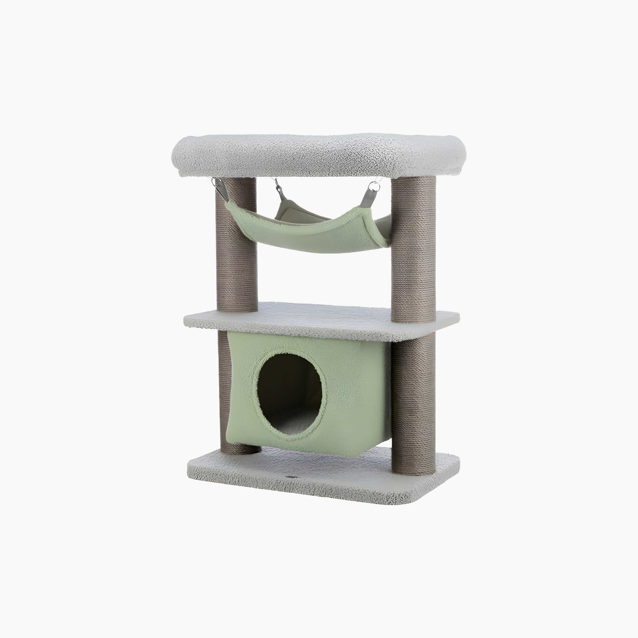 Trixie Kitten Krabpaal Lunito Grijs / Mintgroen - Pet Global Shop