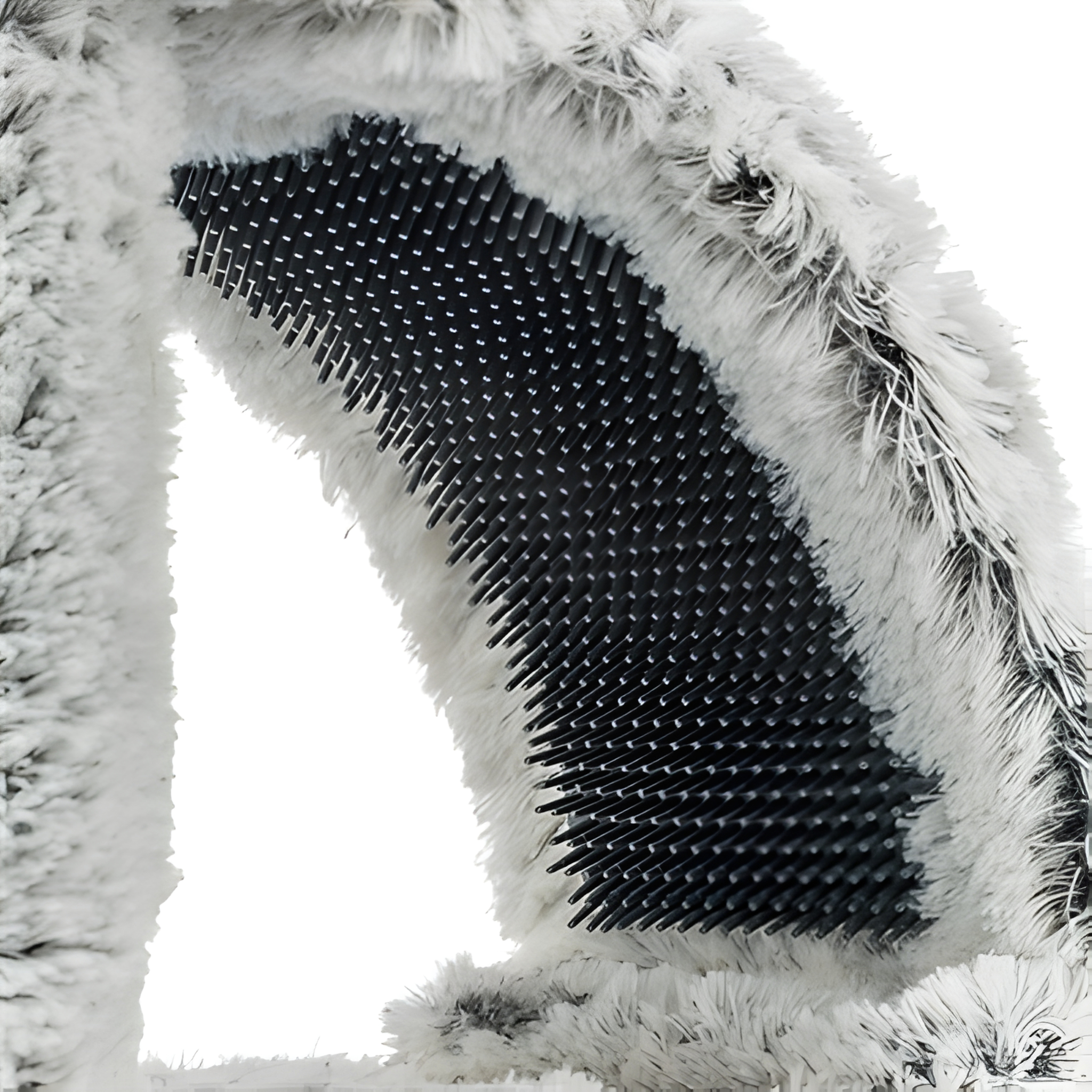 Trixie Junior Kratzbaum Harvey mit Bürste, Weiß/Schwarz